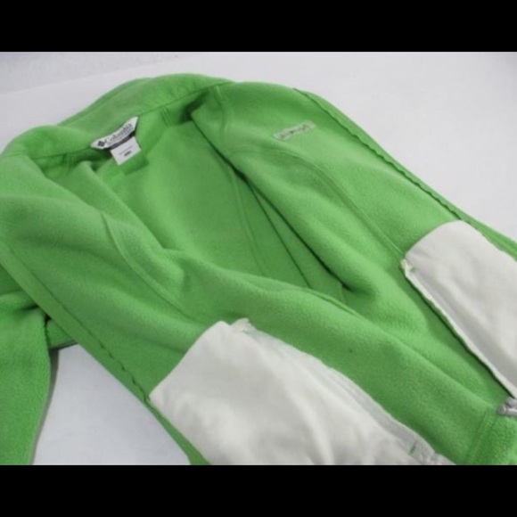 Columbia Mint Green Fleece Jacket L - Picture 7 of 9